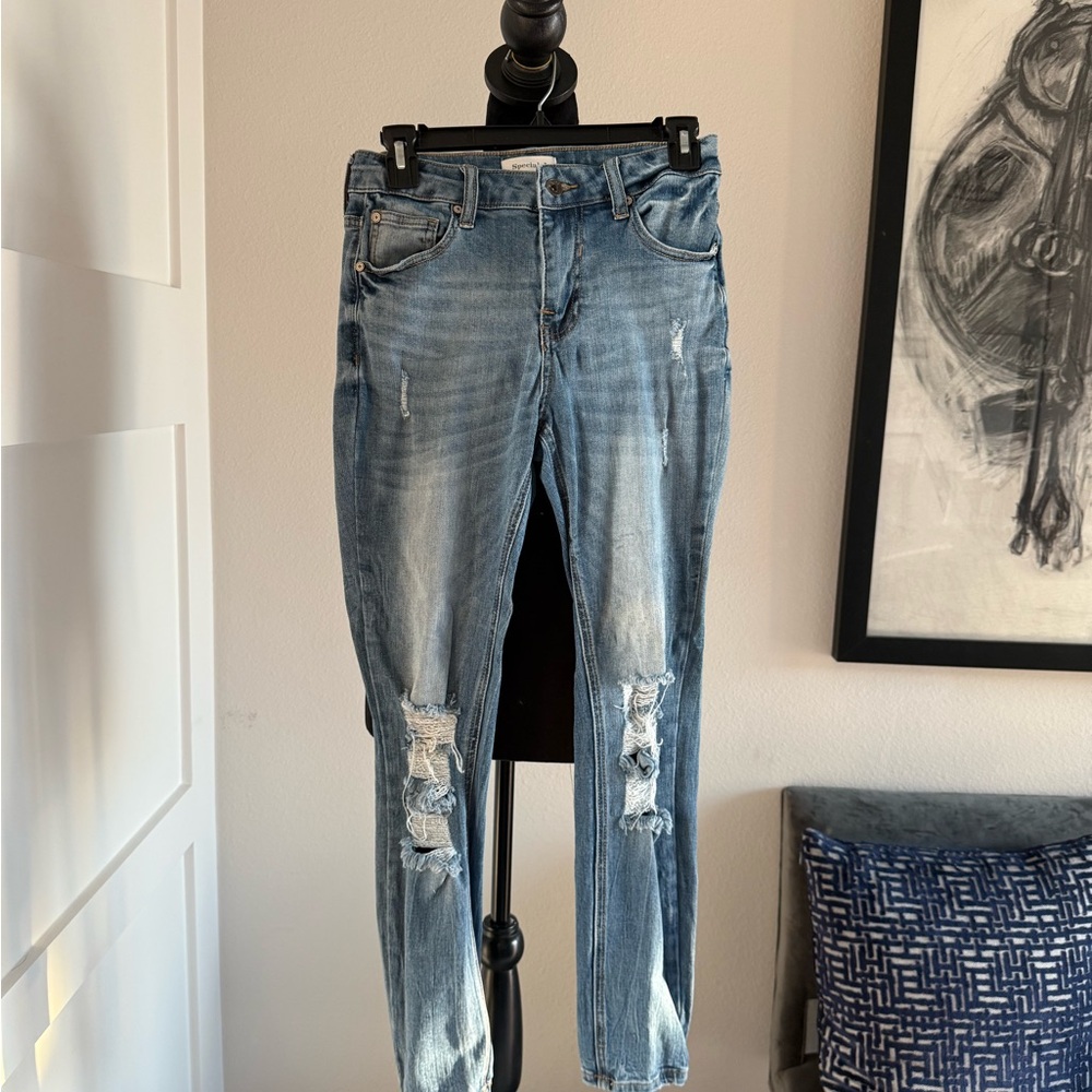 Distressed Skinny Jeans for Women